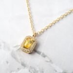 925 Silver Gemstone Baguette Necklaces - Image 2