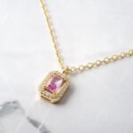 925 Silver Gemstone Baguette Necklaces - Image 9