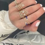 925 Silver Diamond Bold Mixed Initials Ring - Image 4